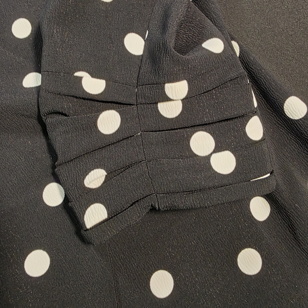 NWT, Jules & Leopold Elegant Black Blazer Polka‎ Dot, Size Large - Picture 6 of 10